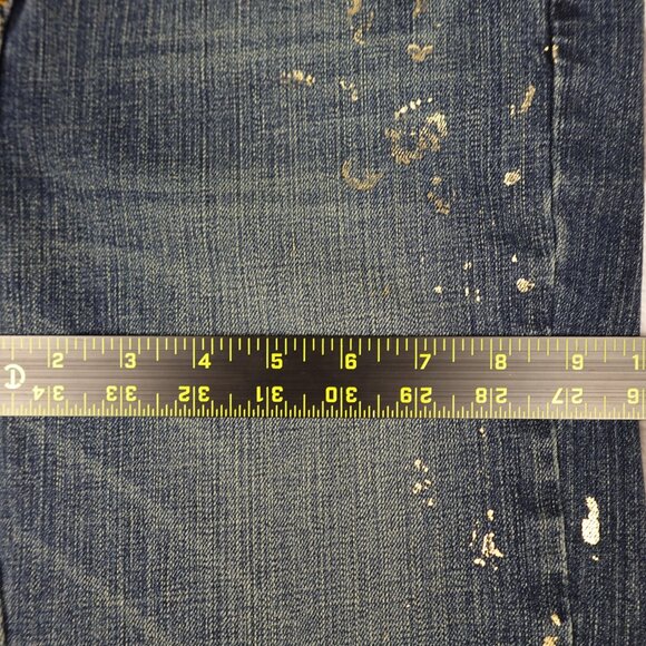 Next Jeans metallic gold paint splatters  US Size 4/6,  uk 10 - Picture 9 of 12